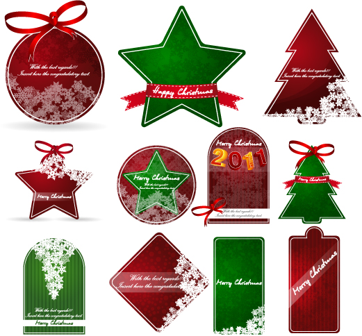 free vector Christmas sales discount tag vector